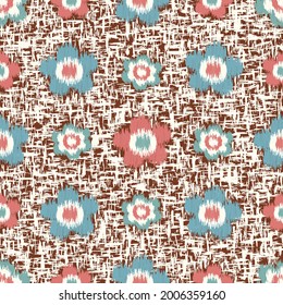 Seamless abstract pattern with floral ornament
