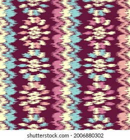 Seamless abstract pattern with floral ornament
