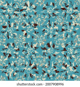 Seamless abstract pattern with floral ornament
