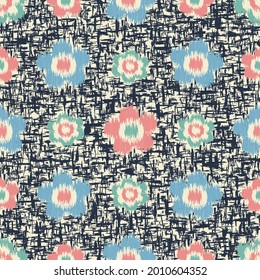 Seamless abstract pattern with floral ornament
