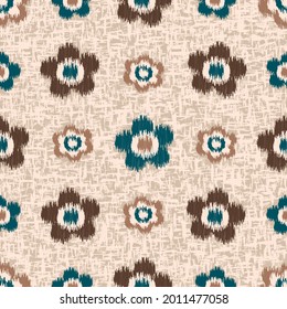 Seamless abstract pattern with floral ornament
