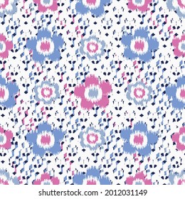 Seamless abstract pattern with floral ornament
