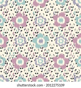 Seamless abstract pattern with floral ornament
