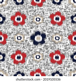 Seamless abstract pattern with floral ornament

