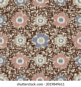 Seamless abstract pattern with floral ornament
