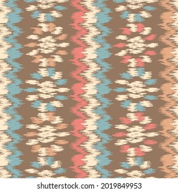 Seamless abstract pattern with floral ornament
