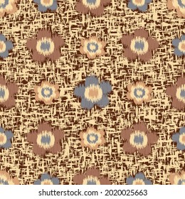 Seamless abstract pattern with floral ornament
