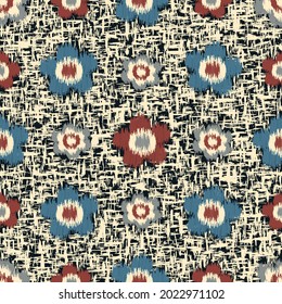 Seamless abstract pattern with floral ornament
