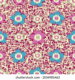 Seamless abstract pattern with floral ornament
