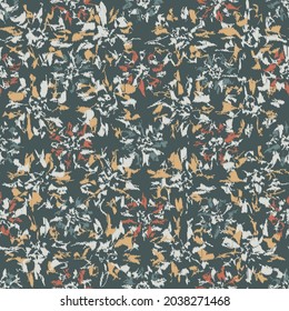 Seamless abstract pattern with floral ornament
