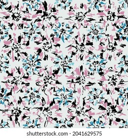 Seamless abstract pattern with floral ornament
