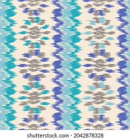 Seamless abstract pattern with floral ornament
