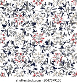 Nahtlose abstrakte Muster mit blumengeschmückten Ornamenten

