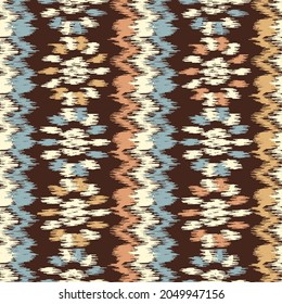 Seamless abstract pattern with floral ornament
