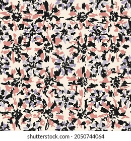 Patrón abstracto sin inconvenientes con adorno floral
