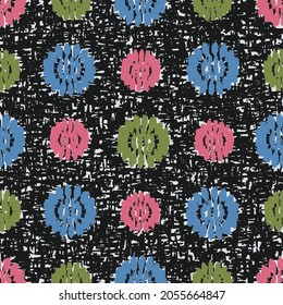 Seamless abstract pattern with floral ornament
