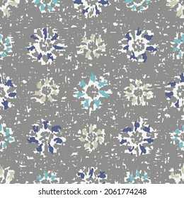 Seamless abstract pattern with floral ornament
