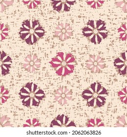 Seamless abstract pattern with floral ornament
