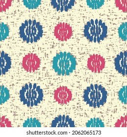 Seamless abstract pattern with floral ornament
