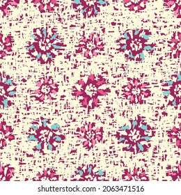Seamless abstract pattern with floral ornament
