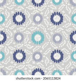 Seamless abstract pattern with floral ornament
