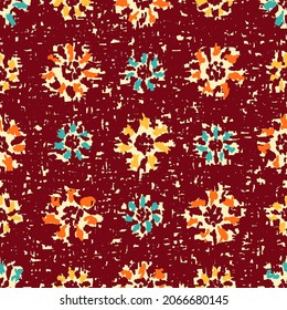 Patrón abstracto sin inconvenientes con adorno floral
