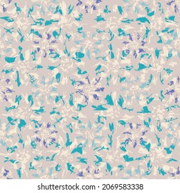 Seamless abstract pattern with floral ornament
