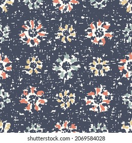 Seamless abstract pattern with floral ornament
