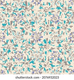 Seamless abstract pattern with floral ornament
