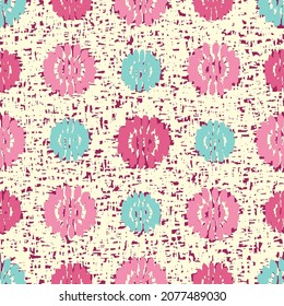Seamless abstract pattern with floral ornament
