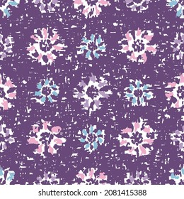 Seamless abstract pattern with floral ornament

