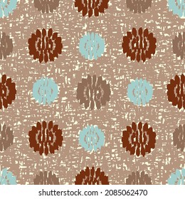 Seamless abstract pattern with floral ornament
