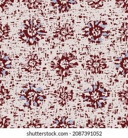 Seamless abstract pattern with floral ornament
