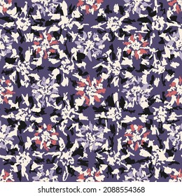 Seamless abstract pattern with floral ornament
