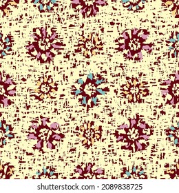 Nahtlose abstrakte Muster mit blumengeschmückten Ornamenten
