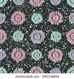 Seamless abstract pattern with floral ornament
