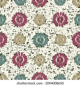 Seamless abstract pattern with floral ornament
