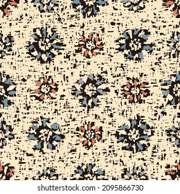 Nahtlose abstrakte Muster mit blumengeschmückten Ornamenten
