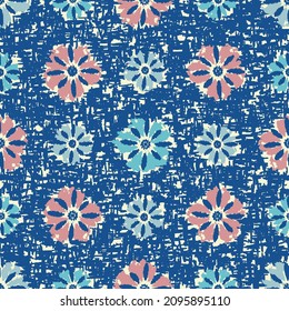 Seamless abstract pattern with floral ornament
