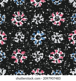 Nahtlose abstrakte Muster mit blumengeschmückten Ornamenten
