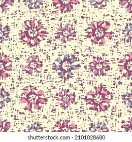 Seamless abstract pattern with floral ornament
