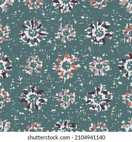 Nahtlose abstrakte Muster mit blumengeschmückten Ornamenten
