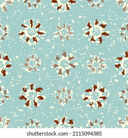 Seamless abstract pattern with floral ornament
