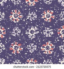 Seamless abstract pattern with floral ornament
