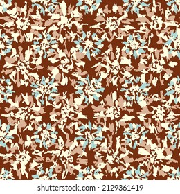 Seamless abstract pattern with floral ornament
