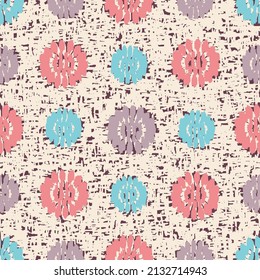 Seamless abstract pattern with floral ornament
