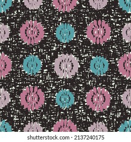 Seamless abstract pattern with floral ornament
