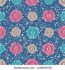 Seamless abstract pattern with floral ornament
