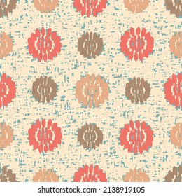 Seamless abstract pattern with floral ornament

