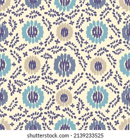 Seamless abstract pattern with floral ornament
